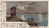 Brooklyn/New York City Ansichtskarte / Postkarte / Künstlerkarte / Brooklyn Bridge. -