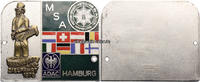 Hamburg Automobil-Plakette / ADAC / MSA / Aalweber 4. Int.Zielfahrt / Motor-Sport-... -