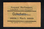 Lamsdorf / Oberschlesien / Lambinowice / Polen 1 Mark August Hoffmann Truppenübungsplatz / Specerei-Handlung -