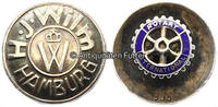 Hamburg Abzeichen / Reversknopf / Rotary International /Juwelier H. J. Wilm, Hamburg -