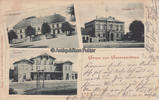 Grevesmühlen Ansichtskarte / Postkarte / Gruss aus Grevesmühlen. Amtsgericht. Amtshaus. Bahnhof -