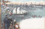 1905 Ansichtskarte / Postkarte / Kieler Woche / Kaiser Wilhelm 2