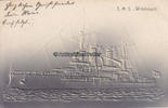 Deutsches Reich Ansichtskarte / Postkarte / Prägekarte / S. M. S. "Wittelsbach" -