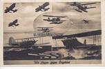 Drittes Reich 1943 Ansichtskarte / Postkarte / Feldpost / Wir fliegen gegen Engeland 2-3