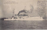 Deutsches Reich 1910 Ansichtskarte / Postkarte / S. M. S. Blücher. / Deutschlands grösster... 2
