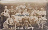 Deutsches Reich O.J. Fotokarte / Militär / Kegelclub / Kegelverein / Kegelklub 1. Komp. 2-3