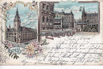 Wuppertal / Elberfeld Ansichtskarte / Postkarte / Litho / Neues Rathhaus / Elektrische Schwebebahn.. -