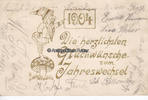 Deutsches Reich Ansichtskarte / Postkarte / Prägekarte / Die herzlichsten Glückwünsche zum... -