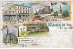 Hagen in Westfalen 1901 Ansichtskarte / Postkarte / Litho / Hermann Kornblum /Erstes & grösstes... 2-3