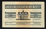 Düsseldorf 500 Tausend Mark Stadt -