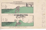 Deutsches Reich 1918 Ansichtskarte / Postkarte / Feldpost / Im Schssbereich / Zeichnung von Karl... 2-3