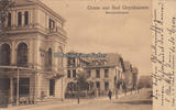 Bad Oeynhausen Ansichtskarte / Postkarte / Gruss aus Bad Oeynhausen. / Bahnhofstrasse. -
