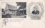 Alhausen / Bad Driburg 1905 Ansichtskarte / Postkarte / Gruss aus Bad Driburg/Webers Geburtshaus in Alhausen 3