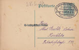 St. Egidien / Stollberg Ganzsachen Postkarte mit Bahnpoststempel / St. Egidien - Stollberg / Zug 1848 -