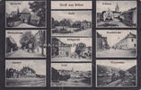 Brilon Ansichtskarte / Postkarte / Gruß aus Brilon / Derkertor, Bahnhofstraße, Bahnhof. -