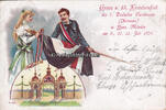 Hann. Münden 1904 Ansichtskarte / Postkarte / Litho / Gruss v. 13. Kreisturnfest des 7. ... 2-3