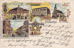 Frankenthal Ansichtskarte / Postkarte / Litho / Gruss aus Frankenthal. / Kath. Kirche / .... -