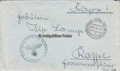 Drittes Reich Feldpost /mit Stempel: Deutsche Dienstpost-Böhmen-Mähren-Pilsen und Briefstempel -