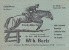 1966 Stehplatzkarte / Celler Hengstparade / Wilh. Bertz Turnierausrüstung für ... 2-3