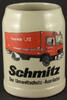 Bundesrepublik Deutschland 0,5 Liter Bierkrug / Werbung / Feuerwehr / Schmitz der Umweltschutz - Ausrüster -