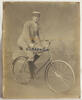  um 1893 Deutsches Reich Großes Foto / Fahrrad / 22 Jahre Wilhelm Lobbert geb. 19. März 1871 2-3