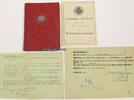Drittes Reich 1934-1943 4 Dokumente von Margret Kruse / Mitgliedsbuch: Die Deutsche Arbeitsfront / ... 2-3