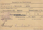 Fröndenberg Ausweis von Heinrich Fischer für den Werkluftschutz / eingestellt als.... -