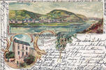 Pommern / Mosel 1899 Ansichtskarte / Postkarte / Litho / Gruss aus Pommern a. d. Mosel / F. J. Hermes 3