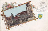 Hagenau / Frankreich 1900 Ansichtskarte / Postkarte / Gruss aus Hagenau / Hagenau: Paradeplatz 2-3