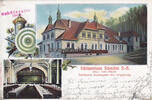  1904 Schmölln / Sachsen-Altenburg Ansichtskarte / Postkarte / Schützenhaus Schmölln S.=A. / Inh.: Carl Faust / ... 2-3