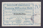 20 Milliarden Mark 25 10. 1923 Schmallenberg / Westfalen Amtsverband ( Stadt- und Landgemeinde - Sparkasse) 3