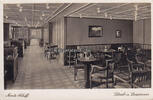 Drittes Reich Ansichtskarte / Postkarte / Monte-Schiff / Schreib- und Lesezimmer -