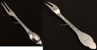 Dänemark Serviergabel / Fleischgabel / Evald Nielsen No. 6 -