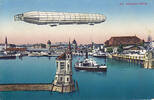 1913 Ansichtskarte / Postkarte / Zeppelin / 252 Konstanz Hafen 2-3