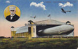 Deutsches Reich / Leipzig 1917 Ansichtskarte / Zeppelin / Leipzig. Luftschiffhafen, der größte der Welt. 2-3