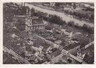 Brieg / Brzeg / Brigg / Schlesien / Polen Ansichtskarte / Postkarte / Brieg, Luftbild mit Oder und kath. Kirche -