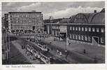 Kiel Ansichtskarte / Postkarte / Straßenbahn / Kiel. Partie mit Hauptbahnhof -