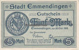 Emmendingen / Baden 5 Mark Stadt -