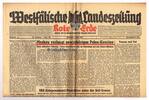 Drittes Reich / Westfalen Westfälische Landeszeitung Rote Erde / Amtliches Blatt der NSDAP -