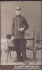 Karlsruhe / Preußen Kabinettfoto eines Soldaten mit Helm und Uniform / Artillerie -