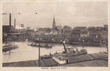 Herne / Westfalen 1927 Ansichtskarte / Postkarte / Herne. - Partie am Hafen 2-3