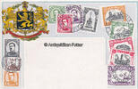 Belgien Ansichtskarte / Postkarte / Prägekarte / Briefmarkensprache / Belgien -