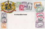 Belgien Ansichtskarte / Postkarte / Prägekarte / Briefmarkensprache / Belgien -
