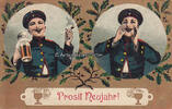 Deutsches Reich Ansichtskarte / Postkarte / Prosit Neujahr ! -