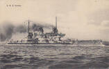 Deutsches Reich 1915 Ansichtskarte / Postkarte / S.M.S. Nassau 2-3