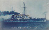 Deutsches Reich O.J. Ansichtskarte / Postkarte / S.M.S. Ostfriesland, Linienschiff 2-3