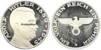 Drittes Reich Medaille / Adolf Hitler 1889 - 1945 / EIN VOLK EIN REICH EIN FÜHRER -