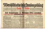 Drittes Reich / Westfalen 7.11.1940 Westfälische Landeszeitung Rote Erde / Amtliches Blatt der NSDAP 2-3
