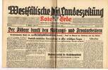 Drittes Reich / Westfalen 15.11.1940 Westfälische Landeszeitung Rote Erde / Amtliches Blatt der NSDAP 2-3