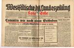 Drittes Reich / Westfalen 17.11.1940 Westfälische Landeszeitung Rote Erde / Amtliches Blatt der NSDAP 2-3
